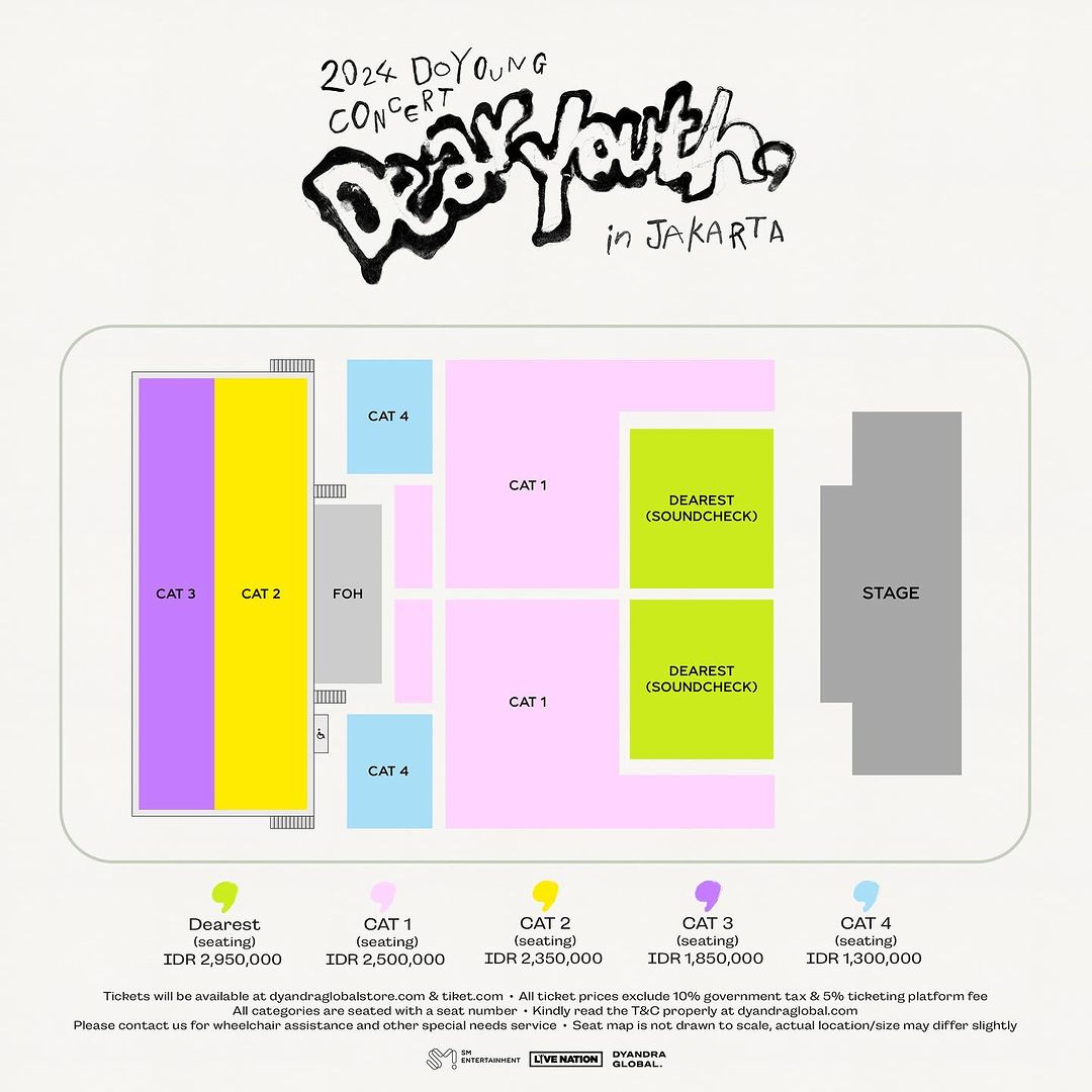 Seatplan Konser Doyoung NCT